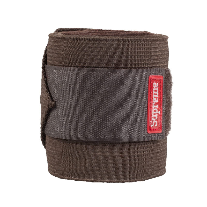 HORZE Nest 10' Combination Polo Wraps (Set of Four) | Fleece and Elastic Horse Bandages Dark Brown - PawsPlanet Australia