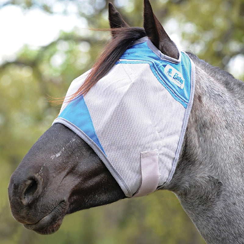 Cashel Crusader Fly Mask for Military Support, Blue, Warmblood - PawsPlanet Australia