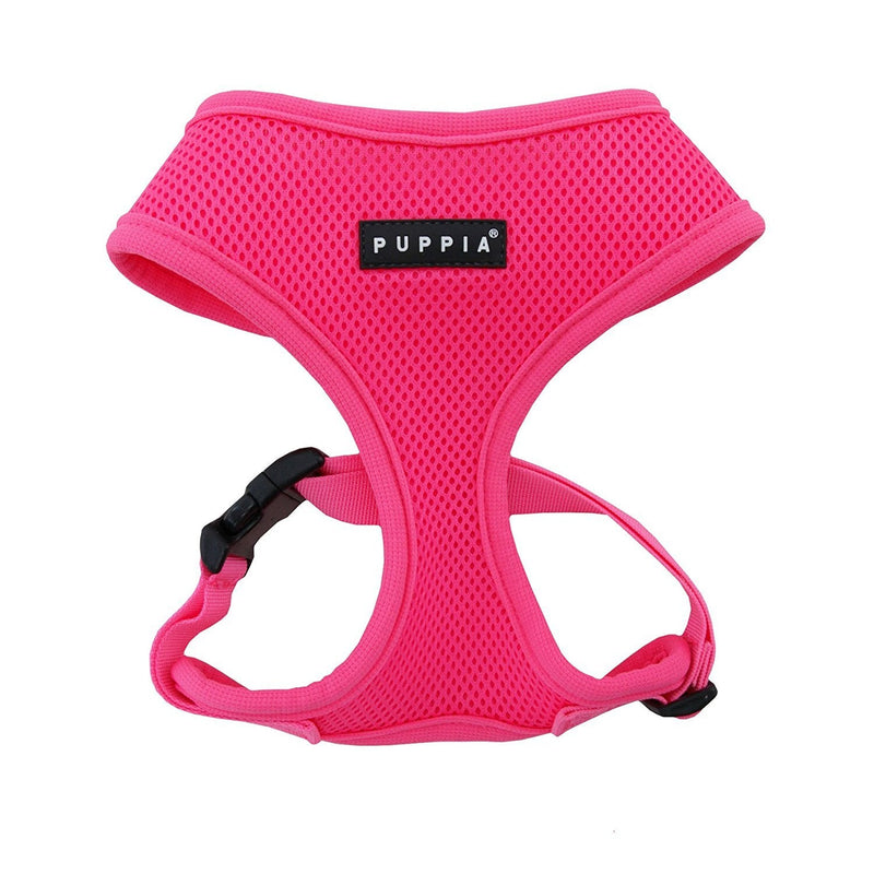 Puppia Neon Dog Harness Over-The-Head No Choke No Pull Walking Training for Small and Medium Dog, Pink, Small - PawsPlanet Australia