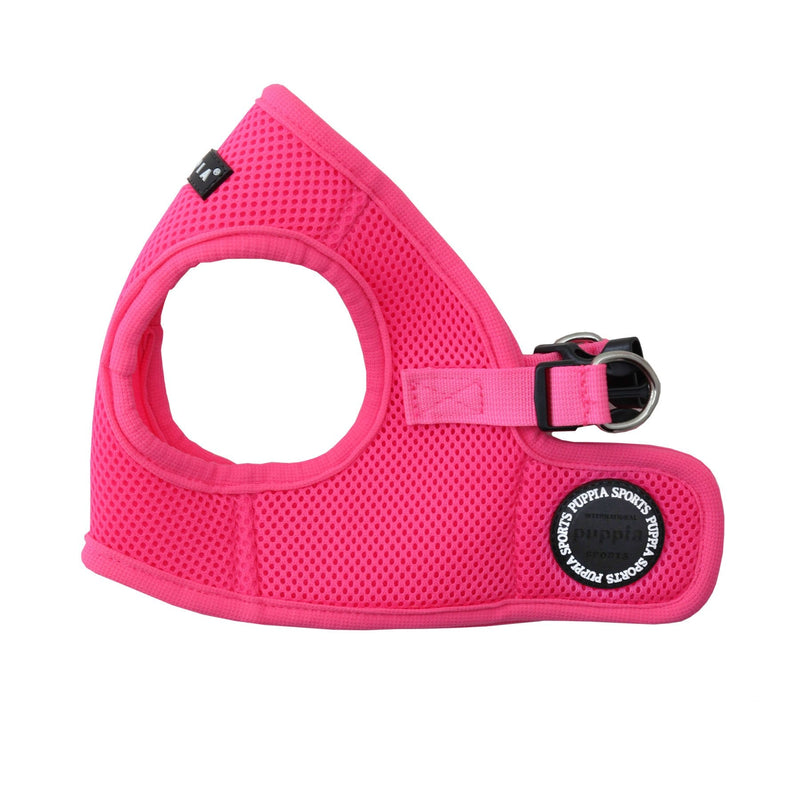 Puppia Neon Soft Vest Harness Step-in No Choke No Pull Walking Training for Small and Medium Dog, Pink, Large Neon Soft Vest Harnes - PawsPlanet Australia