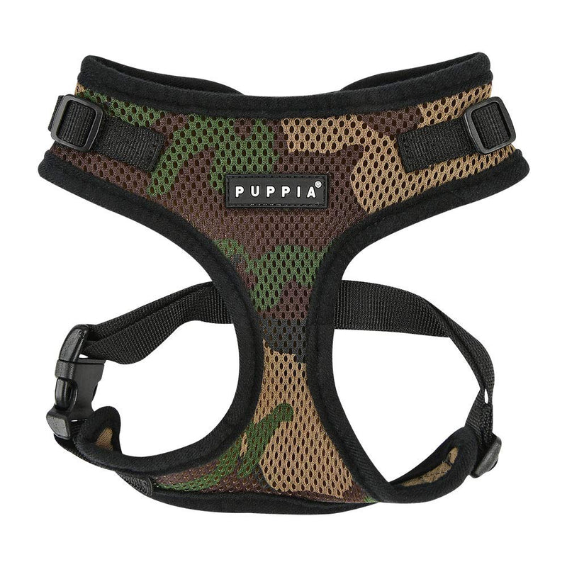 Puppia Authentic Puppia Ritefit Harness With Adjustable Neck, Camo, Medium - PawsPlanet Australia