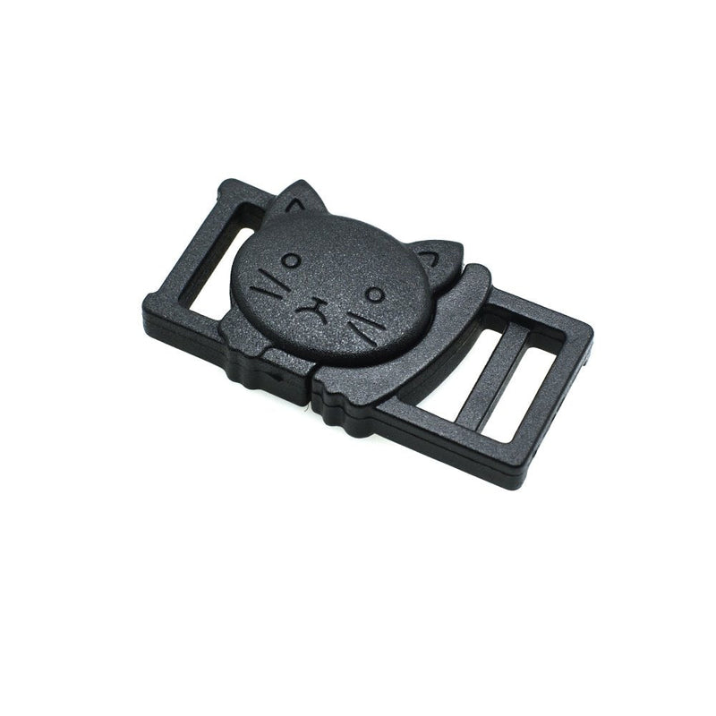 25pcs 3/8" Safty Breakaway Buckles for Cat Collar Black - PawsPlanet Australia