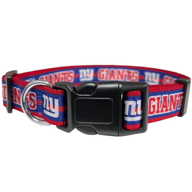 Pets First NFL New York Giants Licensed PET COLLAR, Medium - Heavy-Duty, Strong, and Durable Dog Collar. Available in 31 Football Teams and 4 Sizes - PawsPlanet Australia