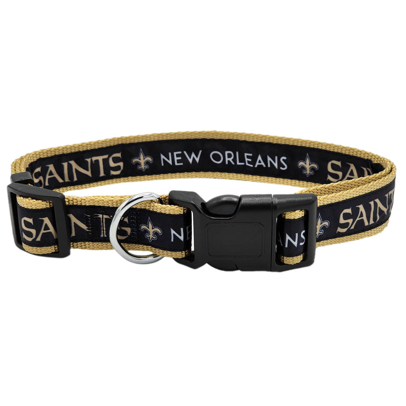 Pets First NFL New Orleans Saints Pet Collar, Large, NOS-3036-LG - PawsPlanet Australia