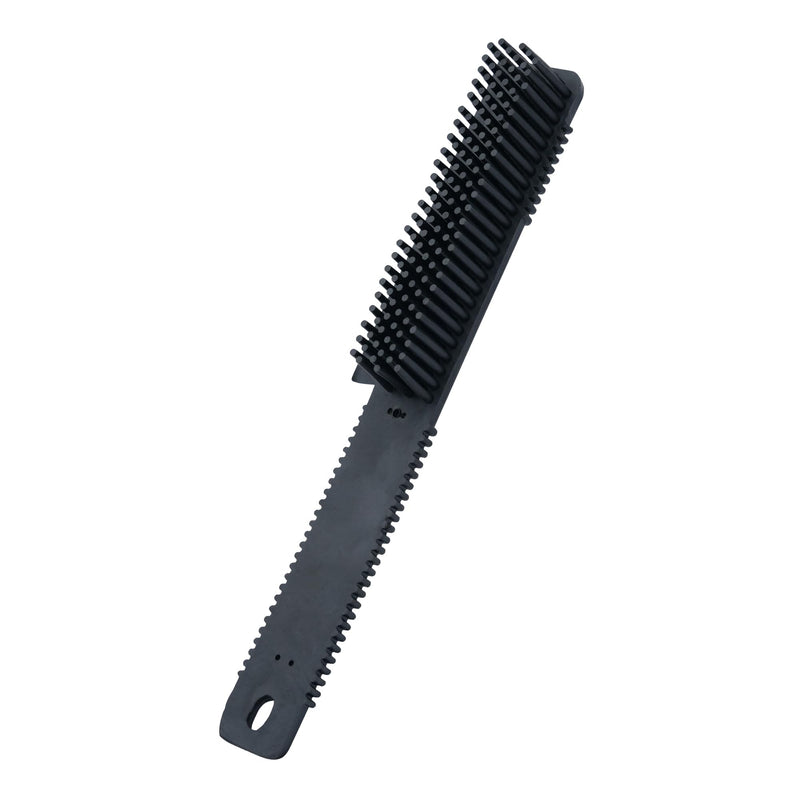 Nanoskin Rubber Pet Hair Brush [85-600],Black - PawsPlanet Australia