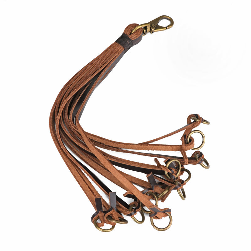 TOURBON Leather Game Carrier Dove Bird Duck Strap Waterfowl Hanger Quail Tote Belt with 12 Drops Slip Ring - PawsPlanet Australia