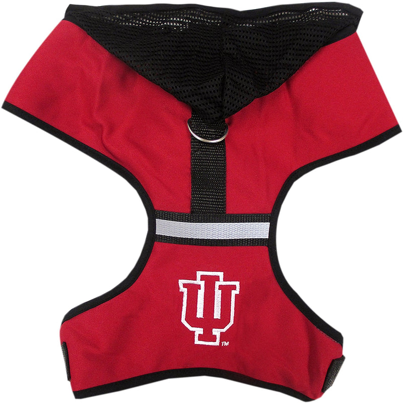 Pets First Collegiate Pet Accessories, Indiana Hoosiers Hooded Harness, Size Medium - PawsPlanet Australia