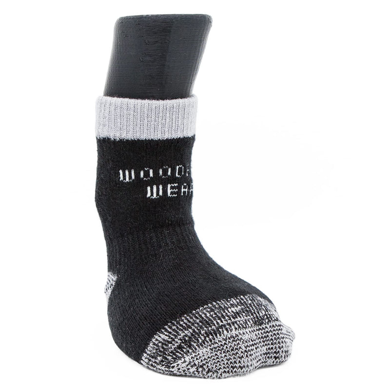 Woodrow Wear, Power Paws Reinforced Foot Dog Socks, Black Grey XXL - PawsPlanet Australia