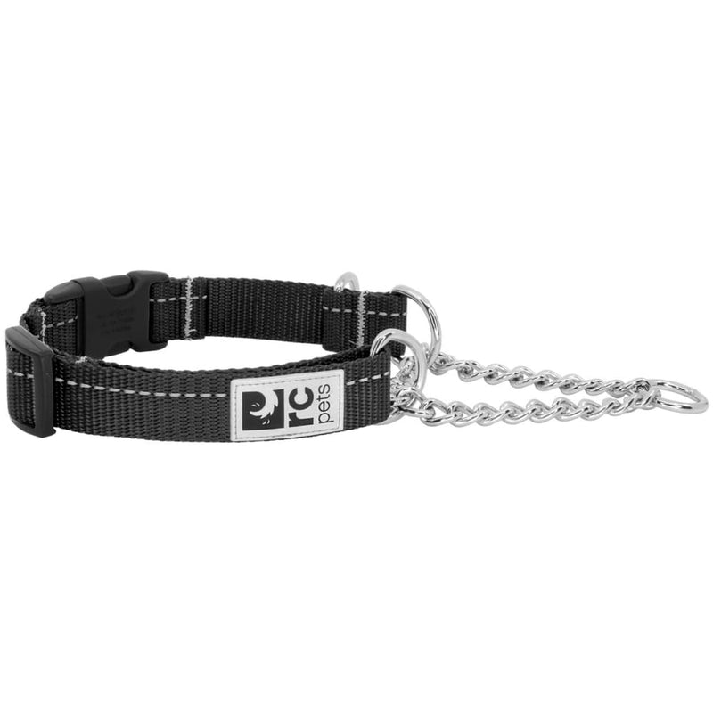 RC Pet Products 5/8" Primary Collection Martingale Dog Training Clip Collar, X-Small, Black X-Small: 5/8" Width - PawsPlanet Australia