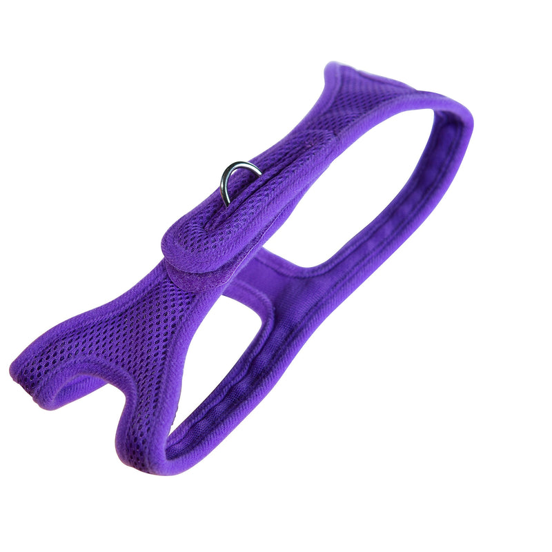 Velpro Mesh Pet Shoulder Harness Collar, 11"-12", Purple Extra Small - 11"-12" Chest