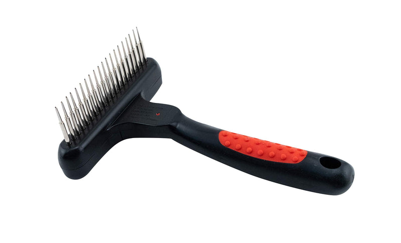 RYAN'S PET SUPPLIES Paw Brothers Magic Spring Undercoat Rake for Dogs, Professional Grade Grooming Tool, Stainless Steel Pins, Removes Tangles and Mats, Comfort Grip, 4.5 in. Magic Spring Long Pin - PawsPlanet Australia