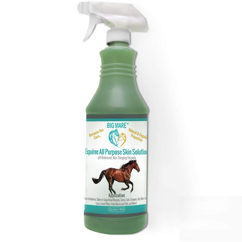 Big Mare All Purpose Horse Skin & Wound Care 32oz | First Aid: for Girth Itch, Insect & Fly Bites, Crud, Itchy Manes & Tails & Hair Loss | Vet Approved & Recommended - PawsPlanet Australia
