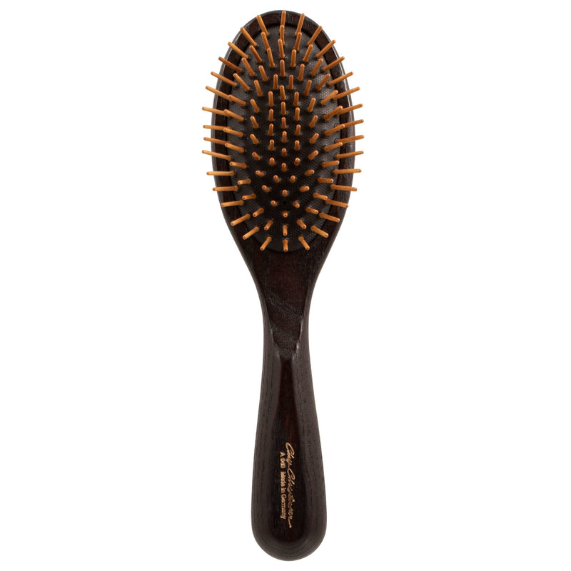 Chris Christensen 20 mm Oval Wood Pin Dog Brush, Real Wood Pins, 100% Static-Free, Redistributes Natural Oils into Coat, Reduces Painful Pulling, Large, Brown, Groom Like a Professional 20mm - PawsPlanet Australia