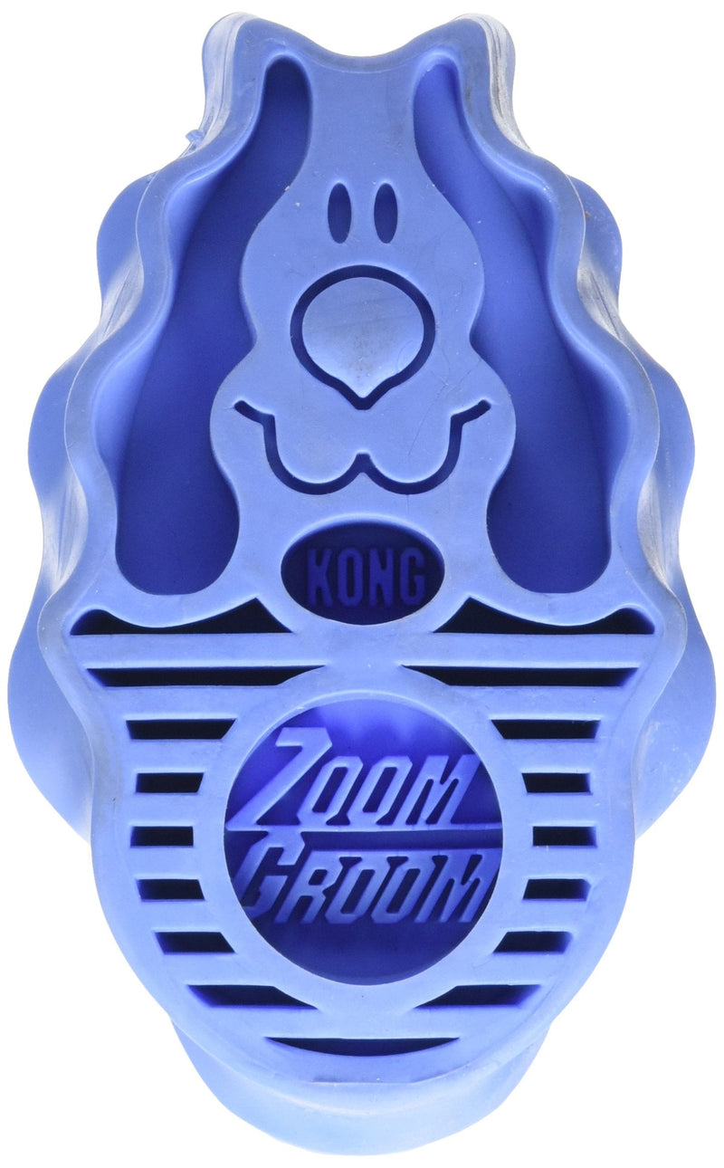 KONG Zoom Groom Dog Grooming Brush, Boysenberry - PawsPlanet Australia