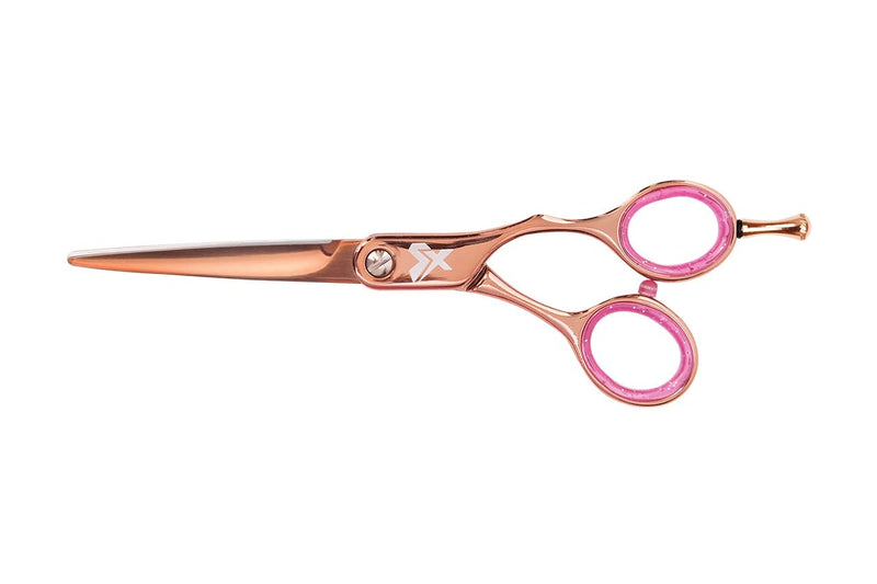 Cricket Shear Xpressions 5.75" Professional Hair Cutting Scissors - Barber Scissors, Japanese Stainless Steel, Comfort Silencer, Ideal for Stylists and Home Use, Hey Rosie - Rose Gold - PawsPlanet Australia