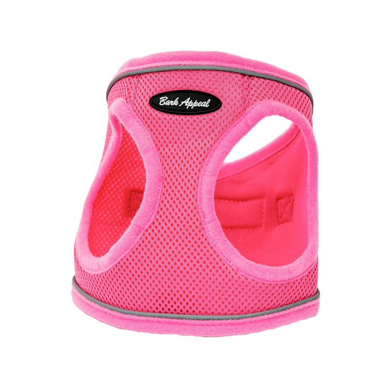 Bark Appeal Reflective Mesh Step in Harness (Pink, L) Pink L (15.5-17.5” Chest) - PawsPlanet Australia
