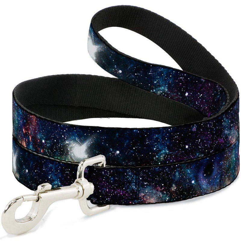 Buckle-Down Pet Leash - Galaxy Collage - 6 Feet Long - 1.5" Wide Multicolor