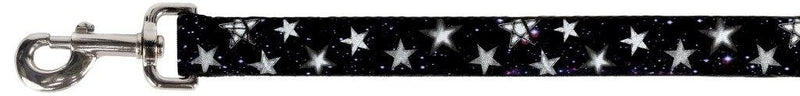Buckle-Down Pet Leash - Glowing Stars in Space Black/Purple/White - 6 Feet Long - 1.5" Wide - PawsPlanet Australia