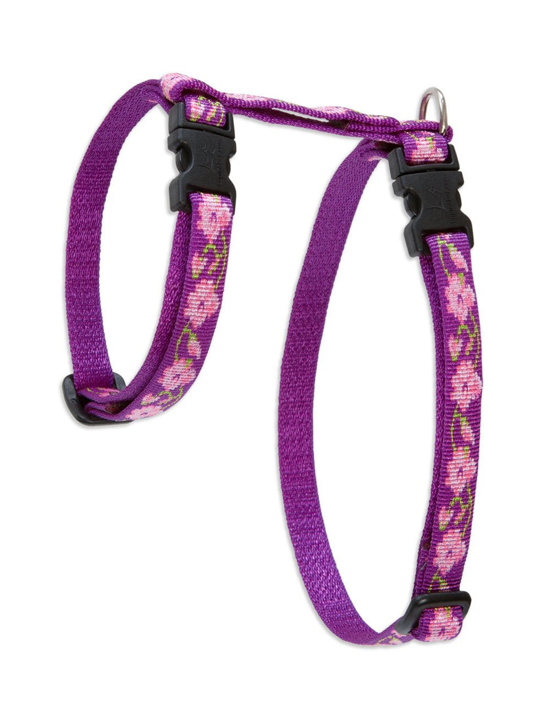 LupinePet Originals 1/2" Rose Garden 12-20" H-Style Harness for Small Pets 1/2"W; 12-20" Girth - PawsPlanet Australia