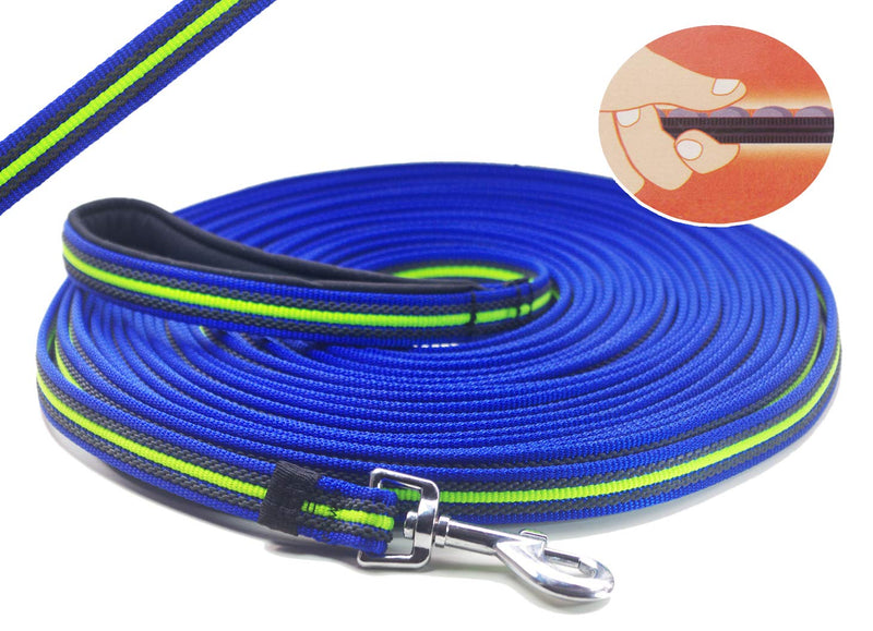 Long Dog Training Leash Dog Lead with Special Non-Slip Design and Padded Handle, 10/15/33/50 ft, for Any Size of Dogs 50ft - PawsPlanet Australia