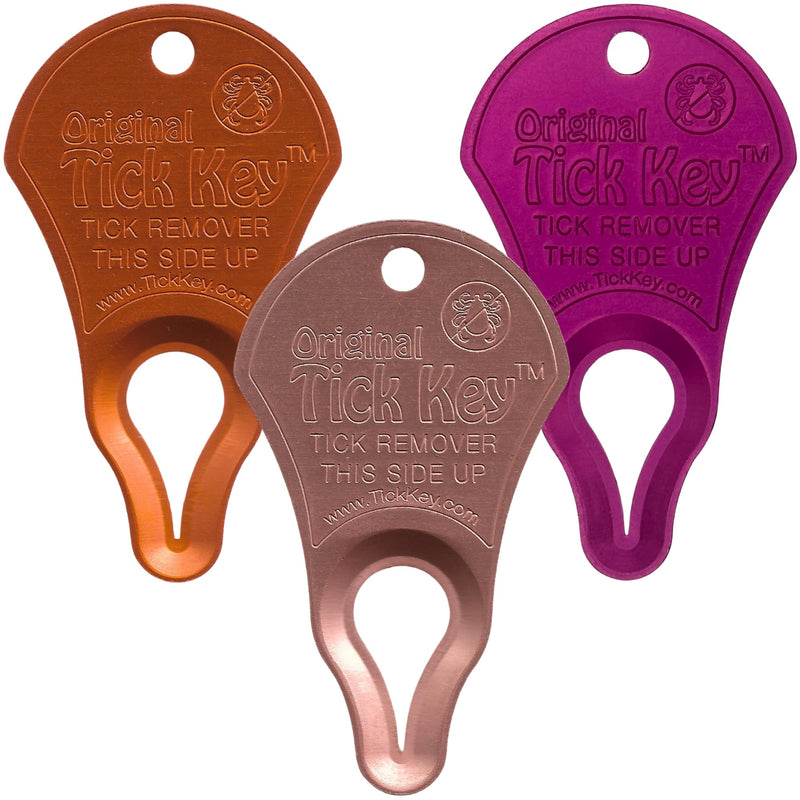 The Original Tick Key - Tick Detaching Device - Portable, Safe and Highly Effective Tick Detaching Tool 3 Pack (Assorted) Random Assorted - PawsPlanet Australia