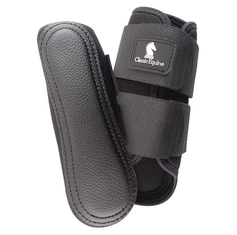 Classic Equine AirWave Classic Splint Boots, Front Medium Black - PawsPlanet Australia