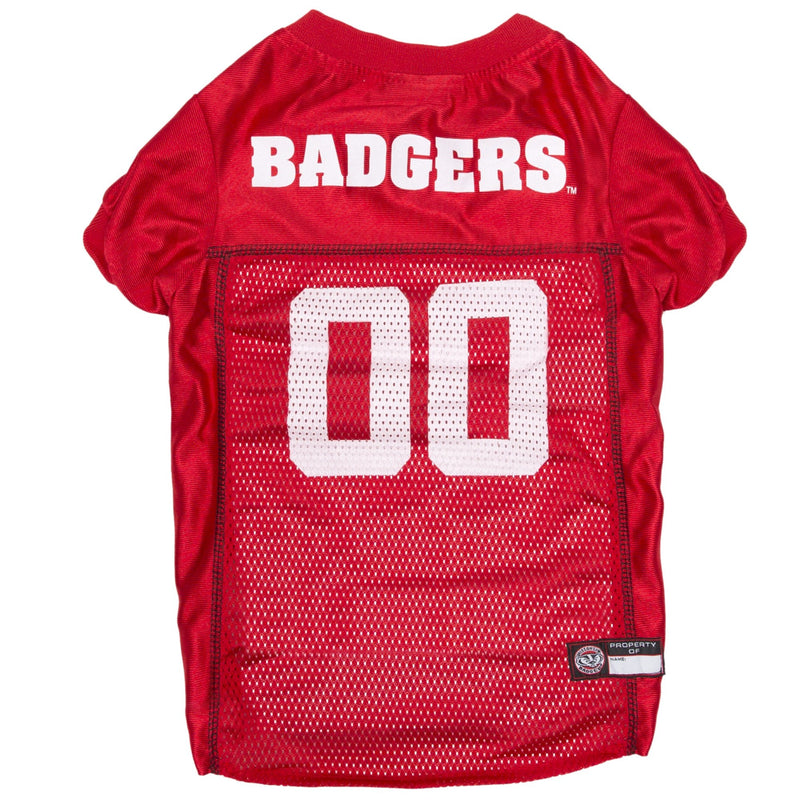 Pets First NCAA College Wisconsin Badgers Mesh Jersey for DOGS & CATS, X-Large. Licensed Dog Jersey with your Favorite Football/Basketball College Team - PawsPlanet Australia