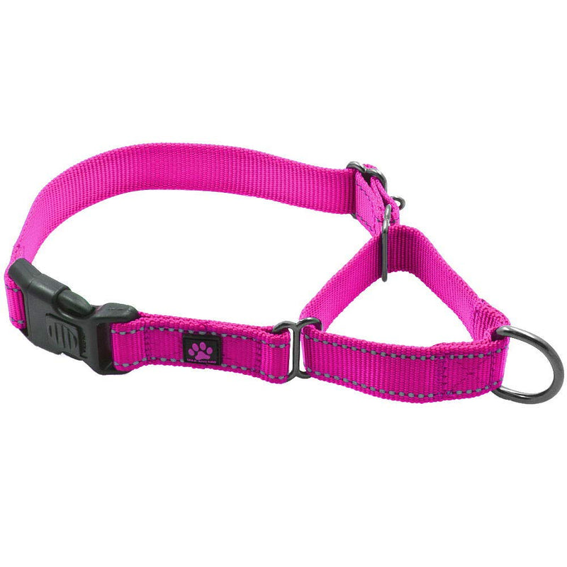 Max and Neo Nylon Martingale Collar - We Donate to a Dog Rescue for Every Collar Sold (Medium, Pink) Medium - PawsPlanet Australia