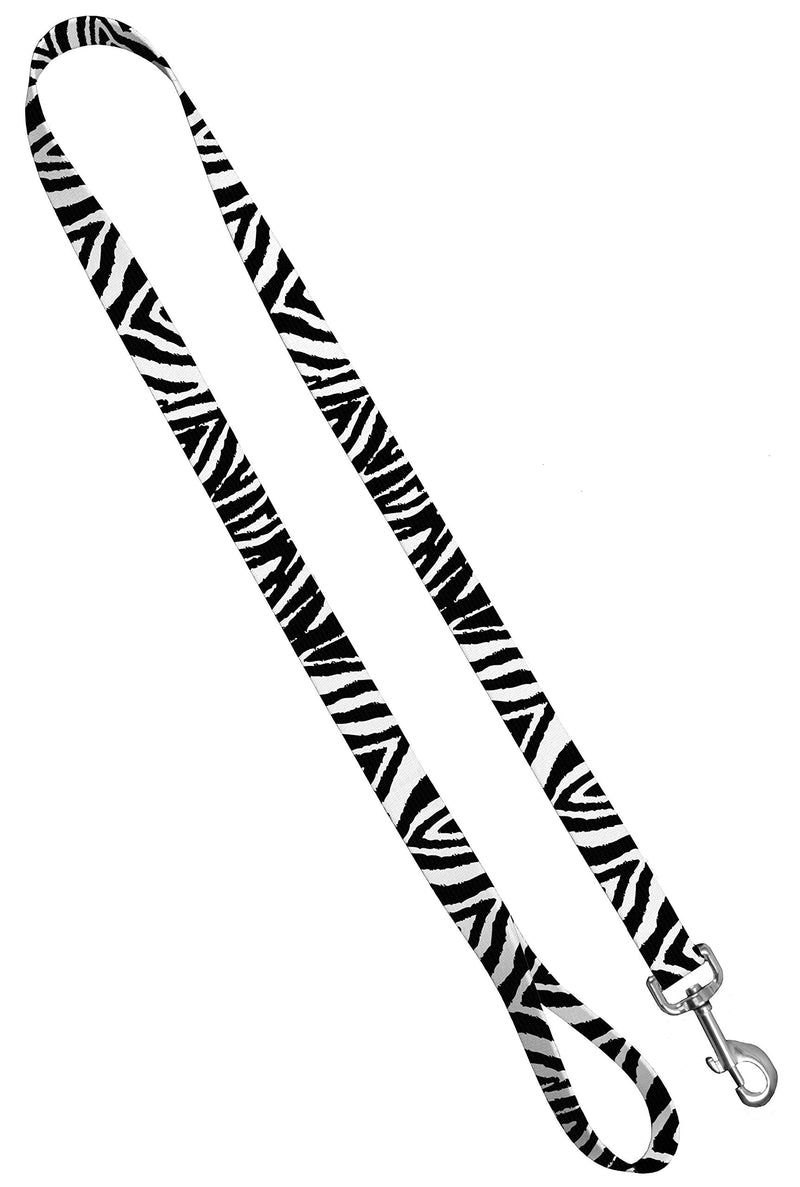 Moose Pet Wear Standard Leash 1" x 4', Zebra - PawsPlanet Australia