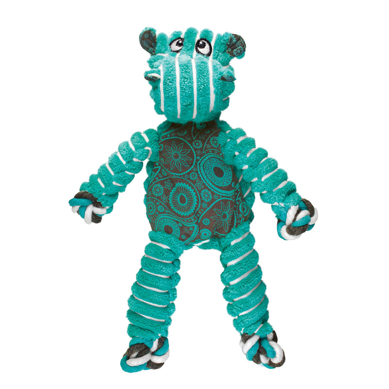KONG Floppy Knots - Knotted Rope Dog Toy Entices Play - Tug Toy Satisfies Natural Instincts - Dog Supplies with Floppy Design & Minimal Stuffing - Hippo, for Medium/Large Dogs - PawsPlanet Australia