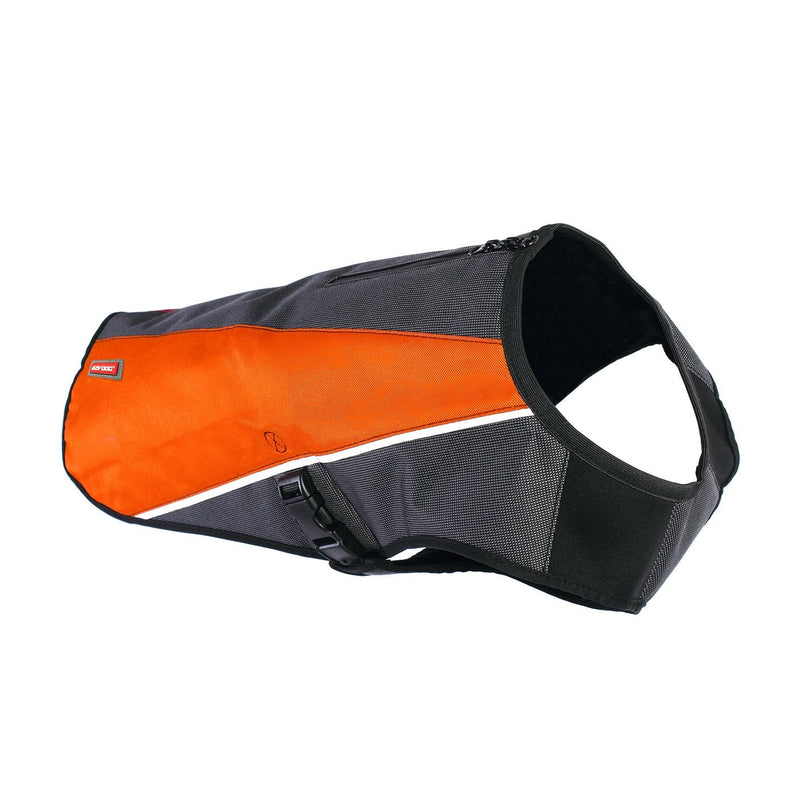 EzyDog Element Best Dog Jacket - Premium Wind and Waterproof Reflective Dog Coat for Safety and Protection - Provides Leash Access to Harness or Collar (Medium, Orange) Medium - PawsPlanet Australia