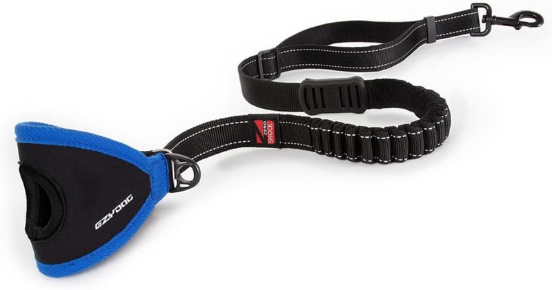 EzyDog Handy 48 Bungee Dog Leash - The Best Hands-Free Running Leash Training Lead with Superior Control and Reflective Stitching - Zero Shock Shock-Absorbing Technology (Adjustable 36” - 48”, Black) - PawsPlanet Australia