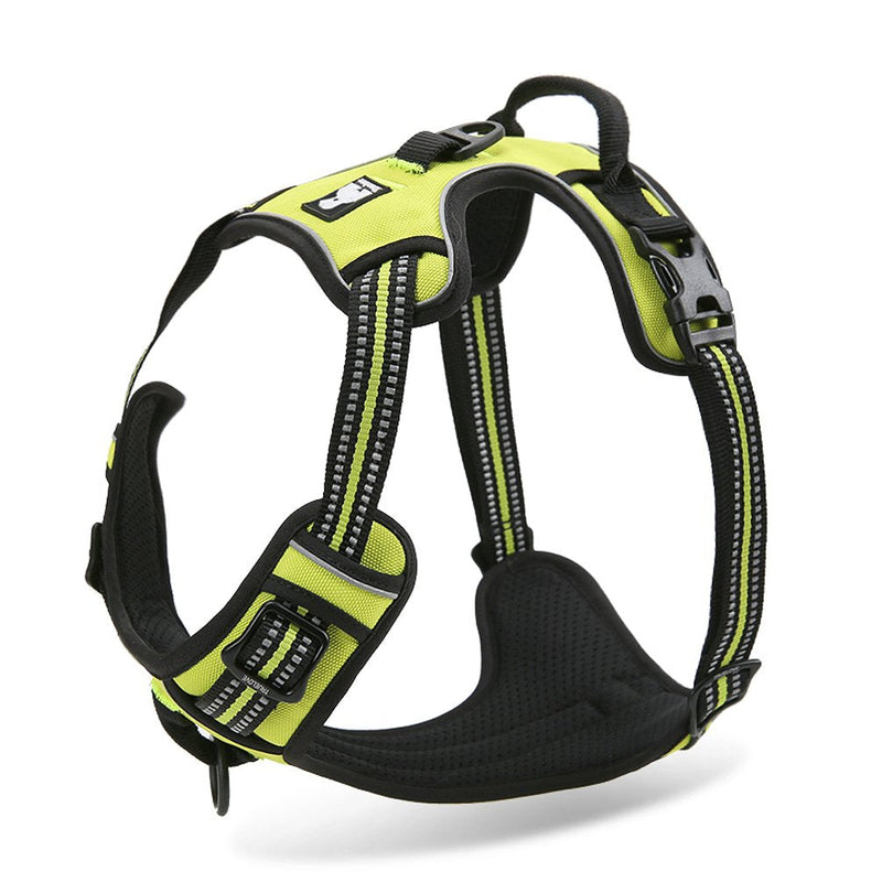 SGODA No Pull Dog Harness with Handle Reflective, Small, Green Small Chest 17-22" - PawsPlanet Australia