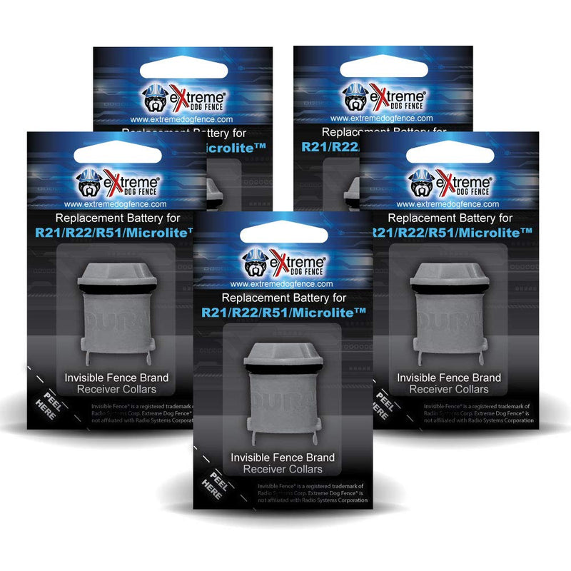 Invisible Fence Brand with Compatible Battery-R21/R22/R51/Microlite- Re-Designed 5-Pack - PawsPlanet Australia
