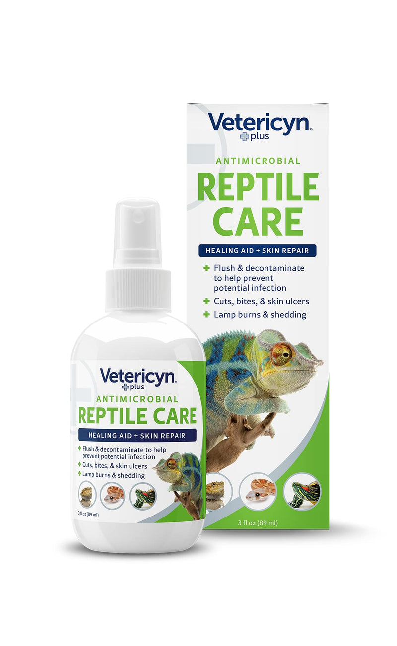 Vetericyn Plus Reptile Wound Care Spray | Reptile Skin Repair, Help Care for Reptile Wounds, Including Scale Rot, Lamp Burns, and Shedding. 3 Ounces - PawsPlanet Australia