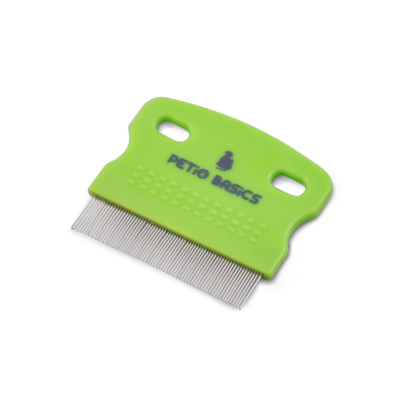Tear Stain Comb Pet Grooming Tool by Petio Basics with 65 Stainless Steel Pins Safely Removes Mucus Around Eyes - PawsPlanet Australia
