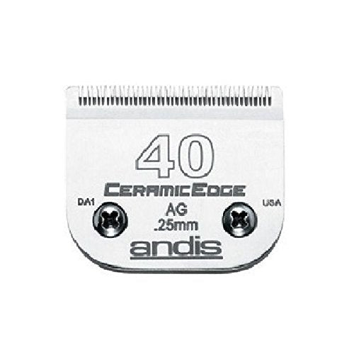 Andis Stainless Steel Pro Quality Grooming Ceramic Edge Clipper Blades Choose Size !(# 40 = .25mm) - PawsPlanet Australia