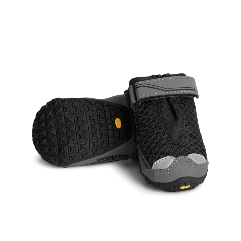 Ruffwear, Grip Trex Dog Shoes, Non-Slip Boots for Hot Pavement & Snow, Weatherproof Paw Protection with Breathable Mesh, Rugged Sole for Hiking, Obsidian Black, 1.75" 1.75 in (2 Boots)