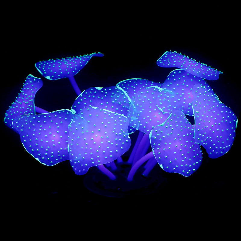 Uniclife Silicone Coral Plant Decorations Glowing Artificial Ornament for Fish Tank Aquarium, Green, Ball Shape - PawsPlanet Australia