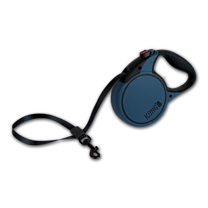 Alcott Kong Terrain Retractable Dog Leash, Small, Blue, 16' Long Small 16' - PawsPlanet Australia