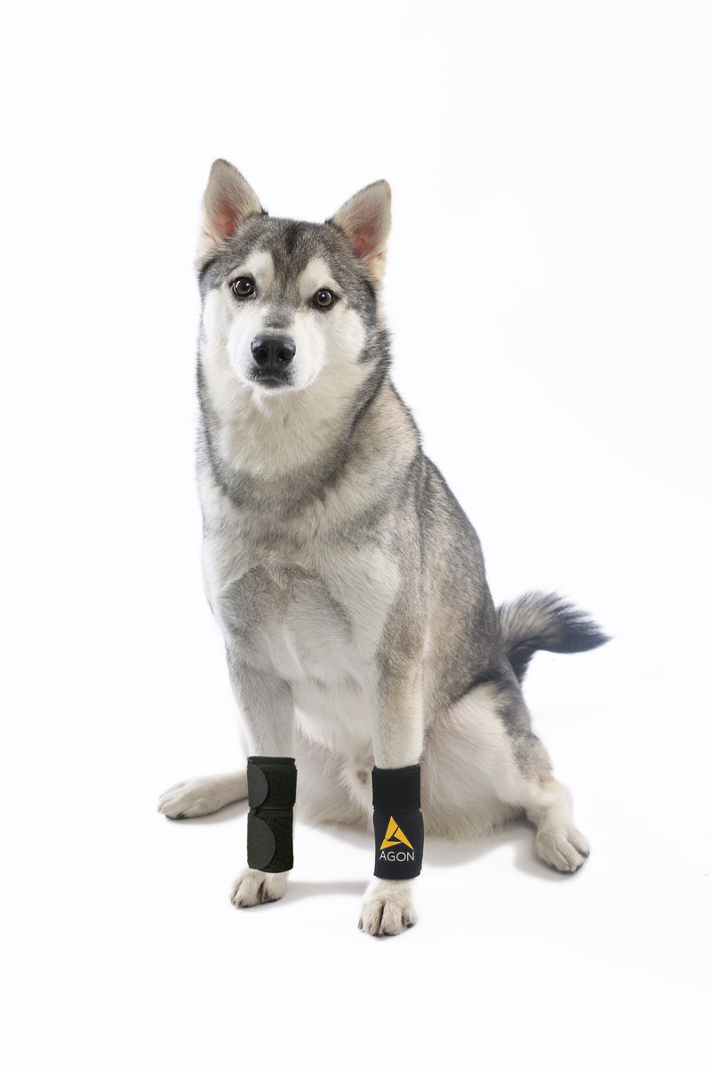 AGON (Pair) Dog Canine Front Leg Brace Paw Compression Wraps with Protects Wounds Brace Heals and Prevents Injuries and Sprains Helps with Loss of Stability Caused by Arthritis (Small/Medium) Small/Medium - PawsPlanet Australia
