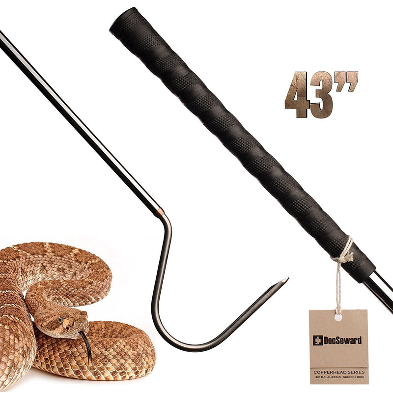 Snake Hook, Copperhead Series for Catching, Controlling, or Moving Snakes, Stainless Steel & Copper, Field Length (43 inches) - PawsPlanet Australia