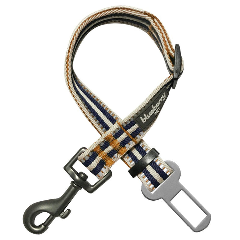 Blueberry Pet Dog Leash Puppy Essentials - 3M Reflective Dog Seat Belt for Car, Adjustable Car Leash Tether for Safe Travel in Cars, Olive and Blue-Gray, 16.5"-25.5", Pet Car Accessory 16.5-25.5 Inch (Pack of 1) - PawsPlanet Australia