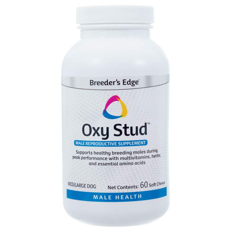 Breeder's Edge Oxy Stud- Male Performance Supplement- for Medium & Large Dogs- 60ct Soft Chews - PawsPlanet Australia