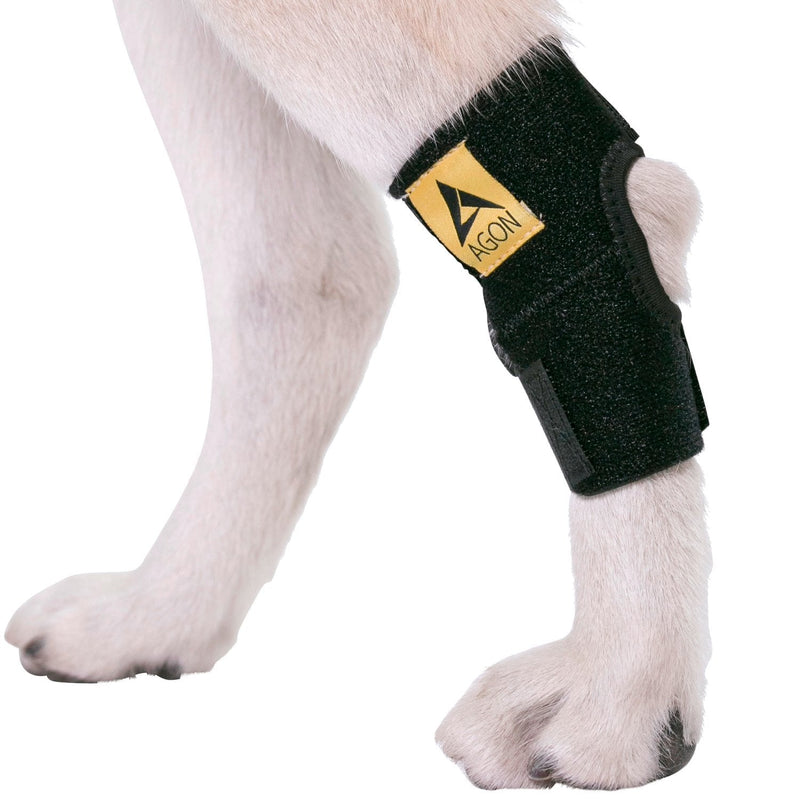 Agon® Dog Leg Braces For Back Leg wrap hock compression protects wounds and helps heal hind legs rear ankle joint, preventing injuries, sprains providing stability for dogs, canines arthritis (Medium) Medium (Pack of 1) - PawsPlanet Australia