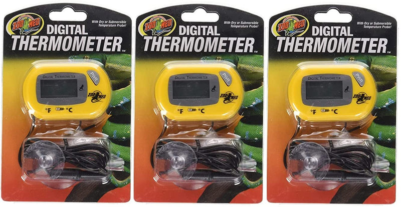 Zoo Med Digital Thermometer (3 Pack) - PawsPlanet Australia