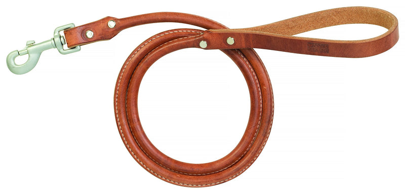 Terrain D.O.G. Harness Leather Rolled Dog Leash , 3/4" x 4' 3/4" x 4' - PawsPlanet Australia