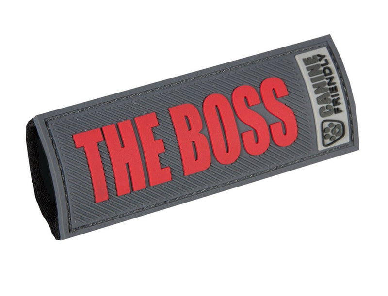 Canine Friendly 1" Bark Notes 'The Boss' Patch for Collar or Leash