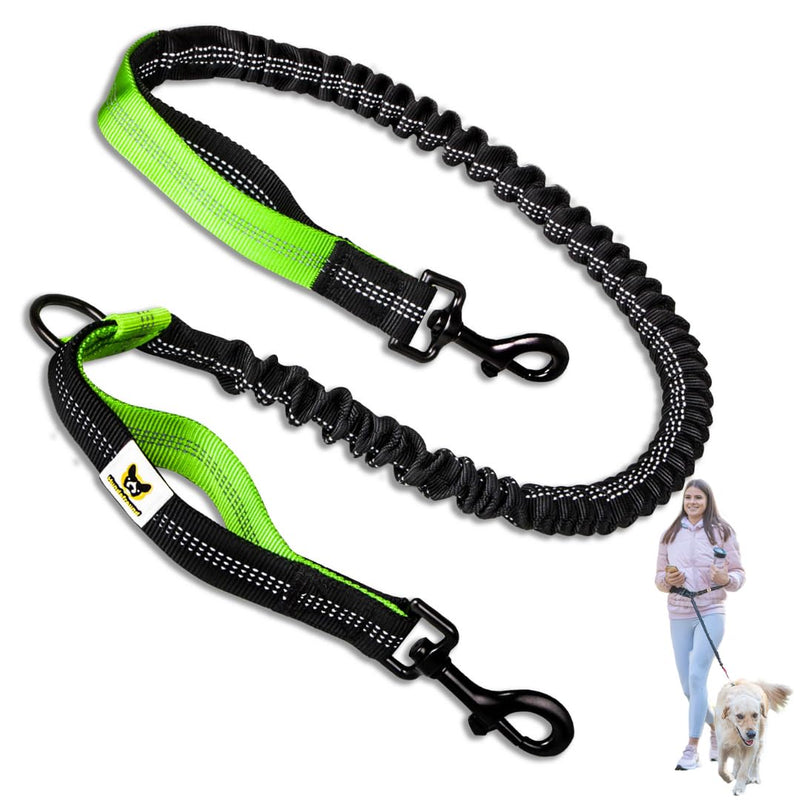 Bungee Leash Part for Hands Free Dog Leashes for Medium and Large Dogs - Replacement and Extension Attachment Green - PawsPlanet Australia