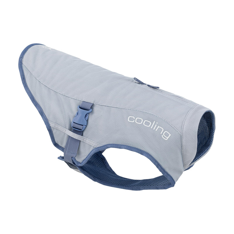 Kurgo Dog Core Cooling Vest - Summer Cooling Jacket - Evaporative Cooling Coat - Harness-Compatible - Reflective Accents - Grey - Small 1 - PawsPlanet Australia